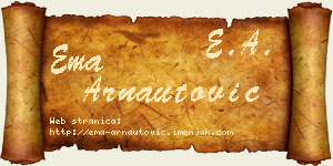 Ema Arnautović vizit kartica